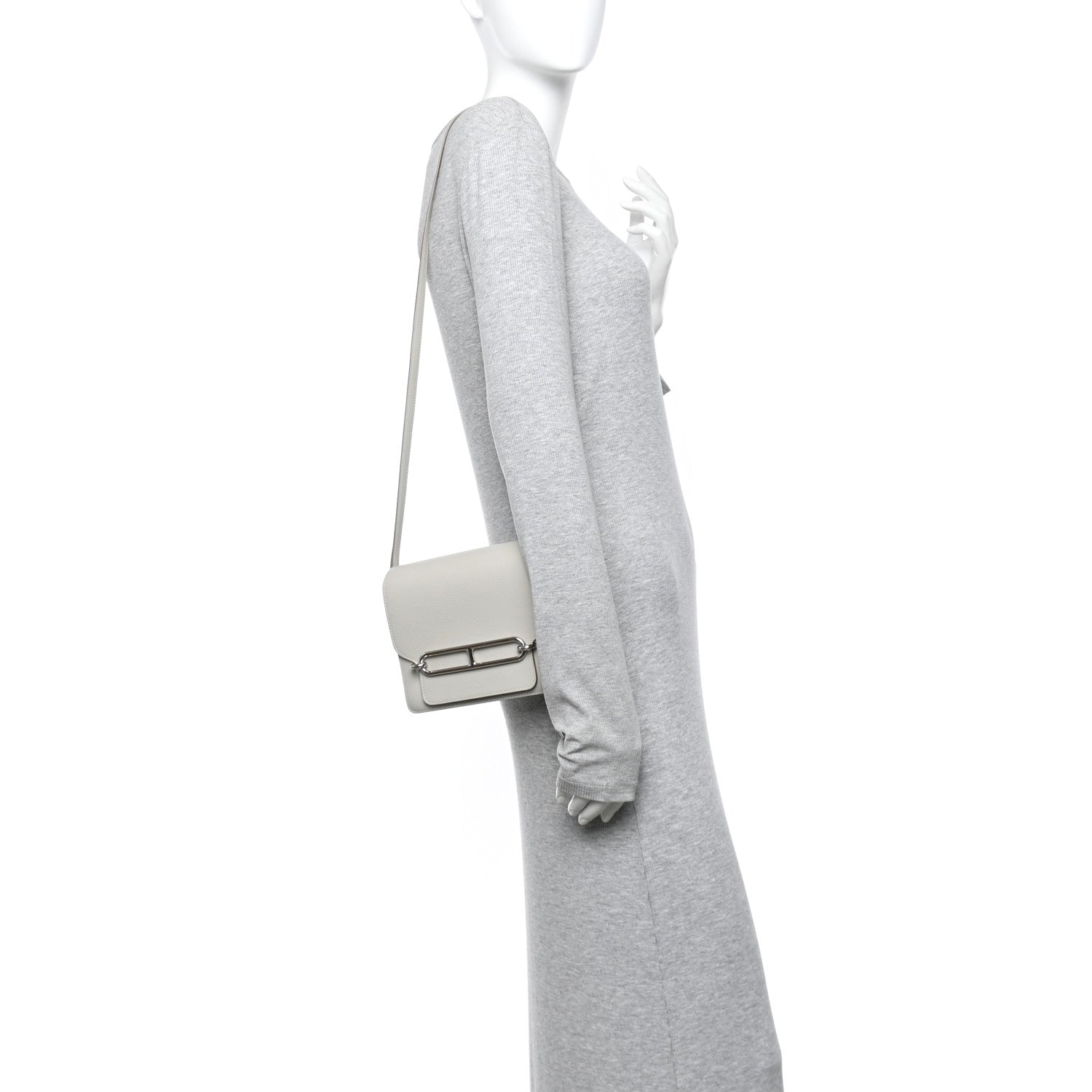 Hermes Evercolor Mini Sac Roulis Gris Perle 2 of 16