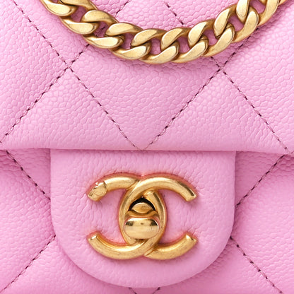 Chanel Caviar Quilted Mini Rectangular Sweetheart Flap Lilac 9 of 12