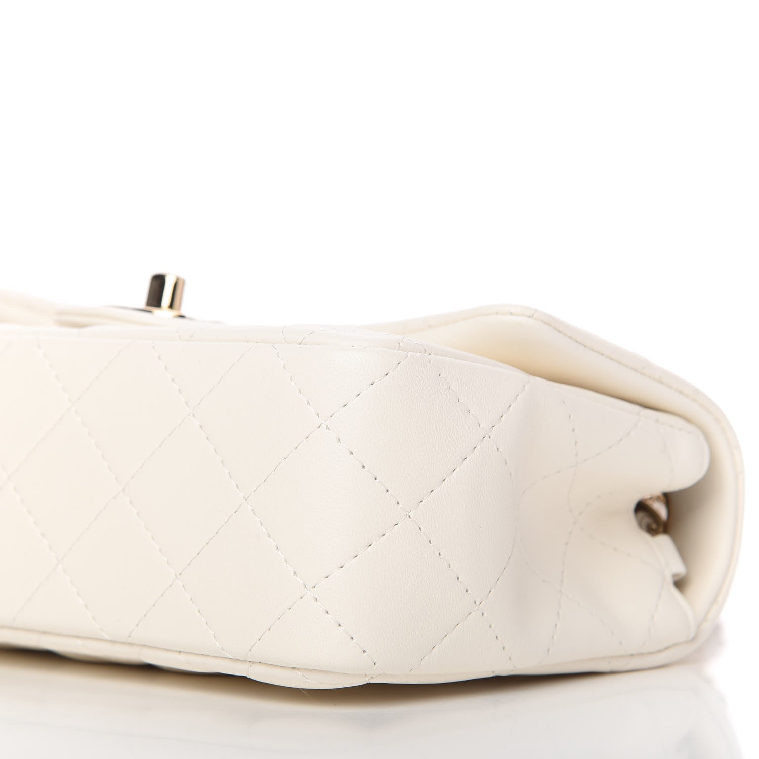 Chanel Lambskin Quilted Mini Rectangular Flap White 7 of 11