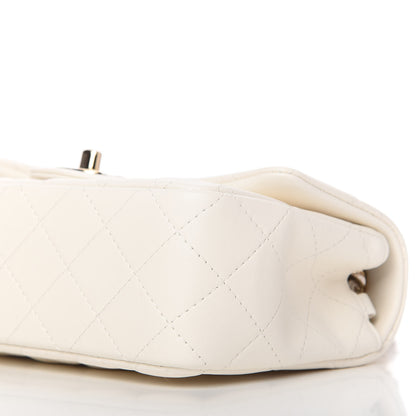 Chanel Lambskin Quilted Mini Rectangular Flap White 7 of 11