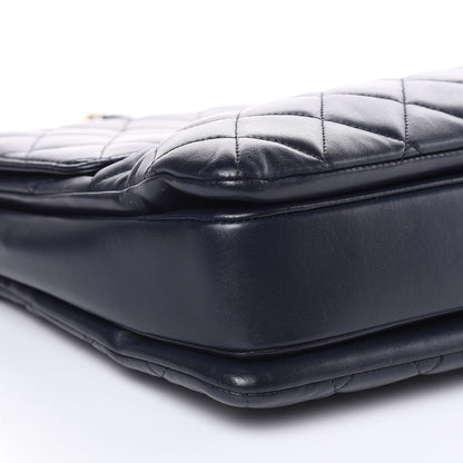 Chanel Lambskin Quilted Large Trendy CC Dual Handle Flap Bag Navy 8 of 17