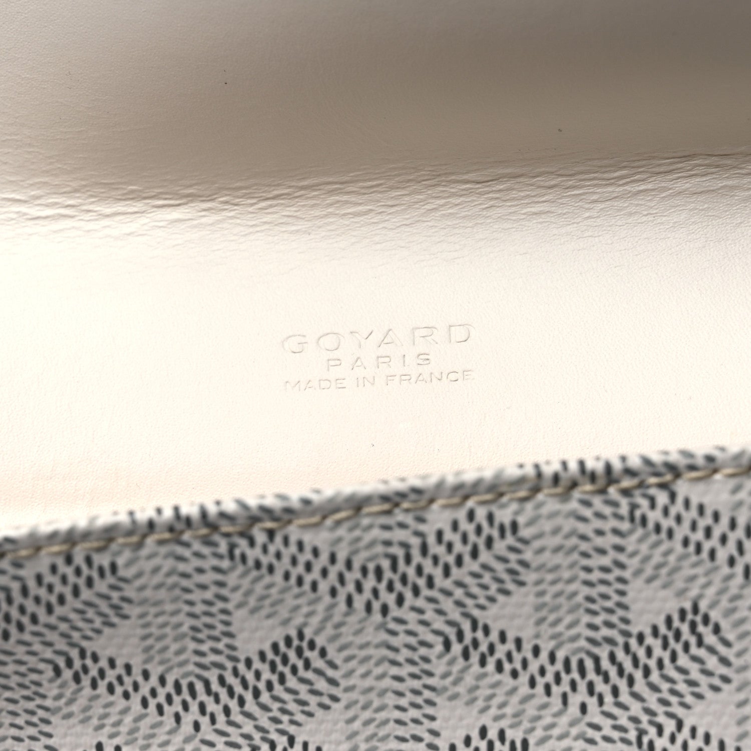 Goyard Goyardine Camondo MM Horizontal Clutch White 6 of 10