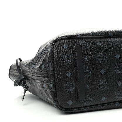 MCM Visetos Medium Project Reversible Shopper Tote Black 8 of 10