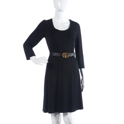 Gucci Calfskin Double G 30mm Belt 85 34 Black 2 of 8