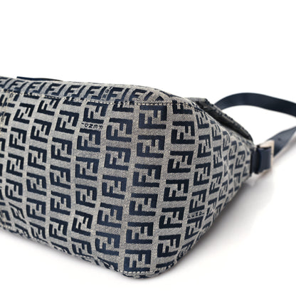 Fendi Zucchino Mama Baguette Navy 9 of 9