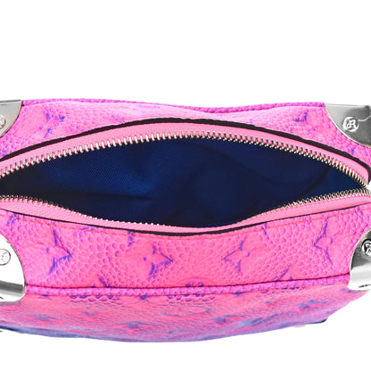 Louis Vuitton Taurillon Illusion Mini Soft Trunk Bleu Rose 5 of 9