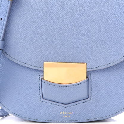 Celine Grained Calfskin Compact Trotteur Porcelain 8 of 10