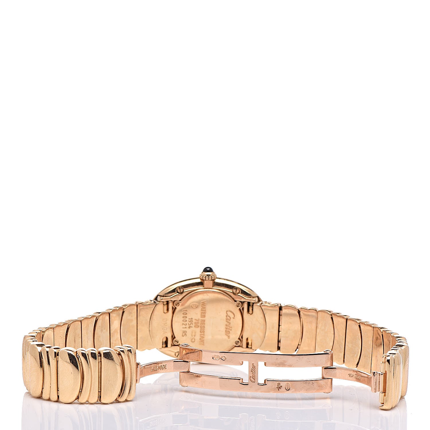 Cartier 18K Yellow Gold 22mm Baignoire Quartz Watch 6 of 6