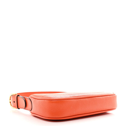 Gucci Goatskin Mini Aphrodite Shoulder Bag Orange 4 of 10