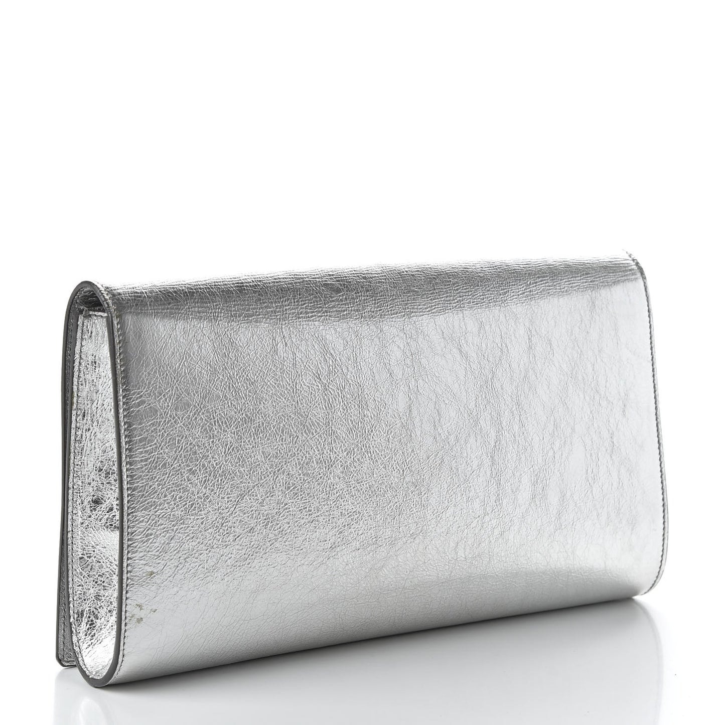 Metallic Calfskin Monogram Large Belle De Jour Clutch Moon