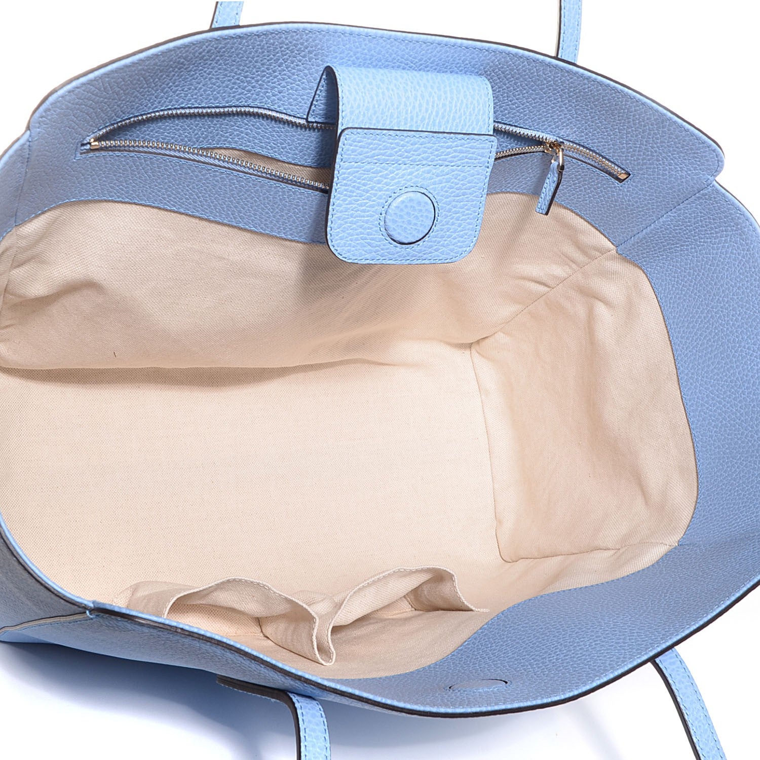 Gucci Dollar Calfskin Medium Swing Tote Mineral Blue 5 of 9
