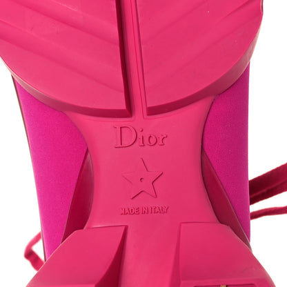 Christian Dior Neoprene Rubber Womens D-Connect Sneakers 39.5 Fuchsia 6 of 9