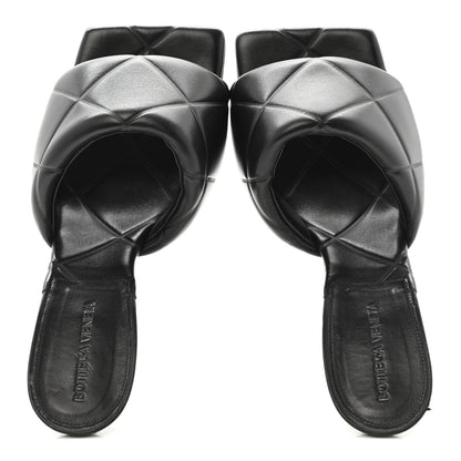 Bottega Veneta Nappa Quilted Rubber Lido Mule Sandals 40 Black 2 of 12
