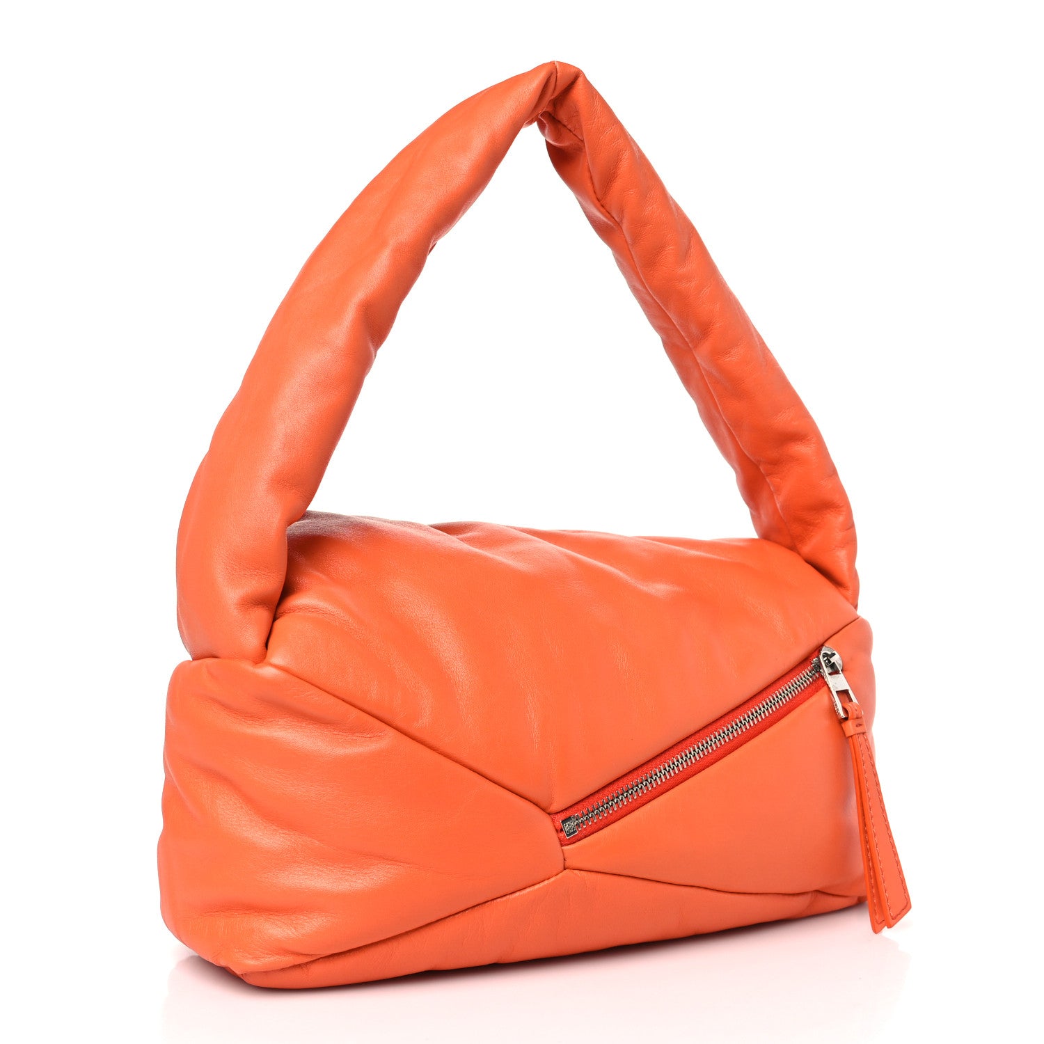 Loewe Nappa Puffer Puzzle Hobo Orange 3 of 8