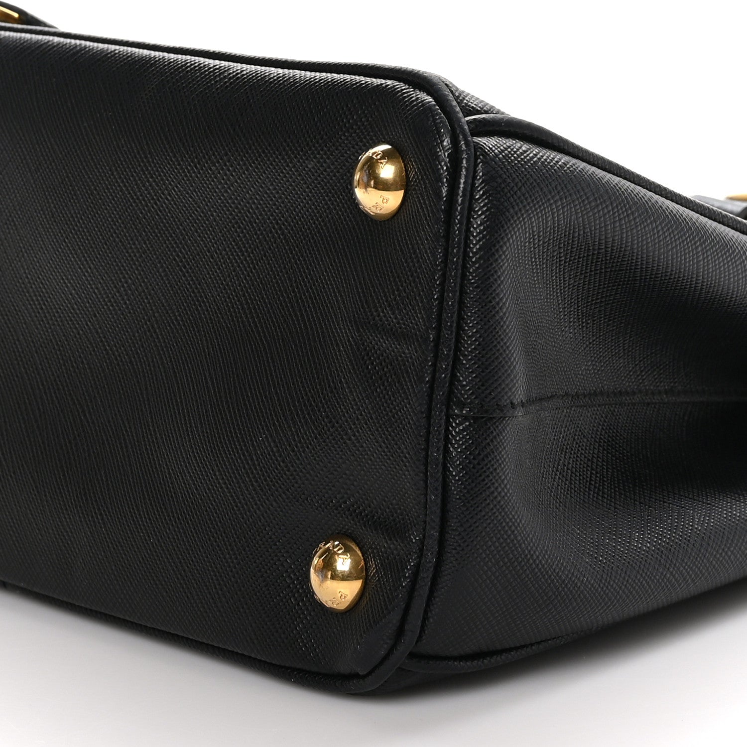 Prada Saffiano Lux Mini Galleria Double Zip Tote Black 9 of 10