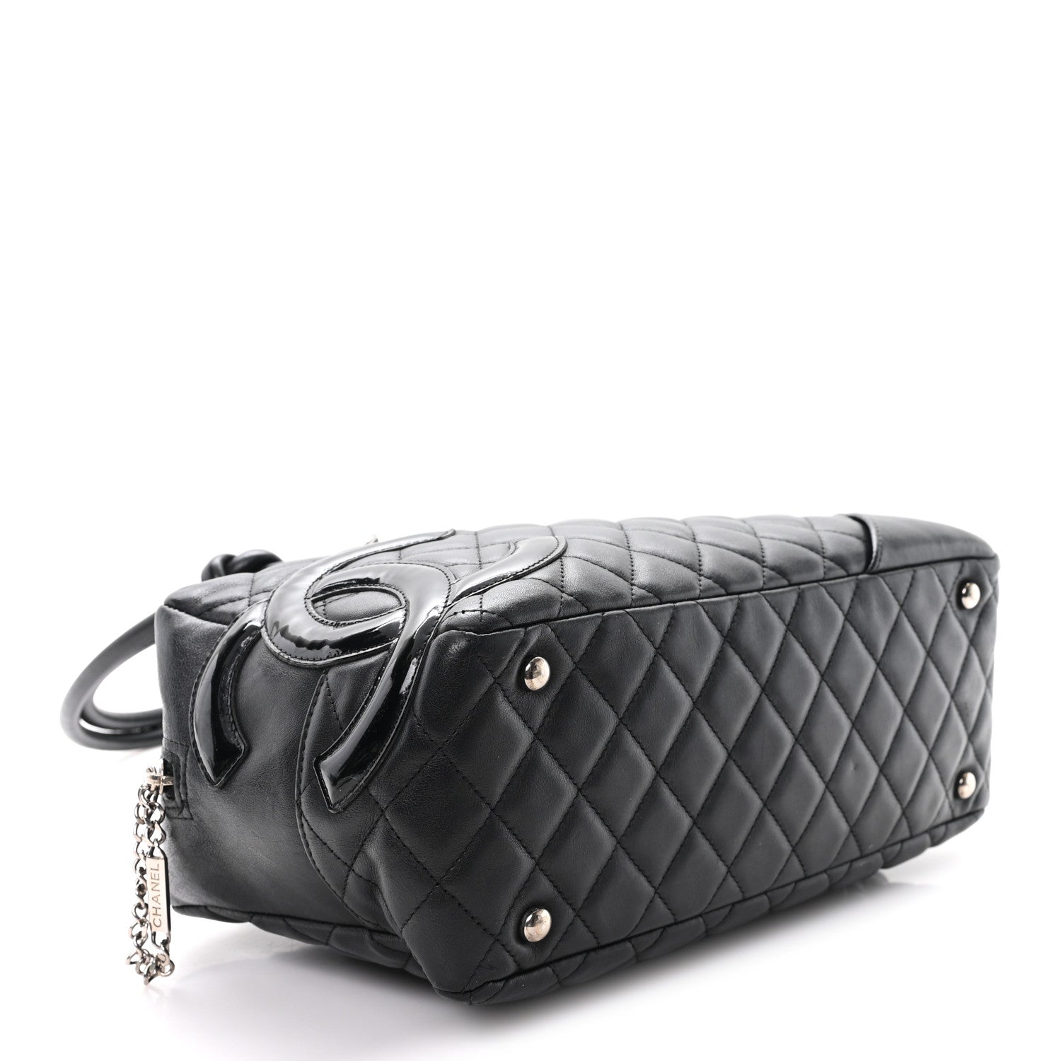 Chanel Calfskin Quilted Large Cambon Bowler Black 4 of 11