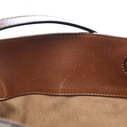 Gucci GG Supreme Monogram Linea A Foldover Tote Brown 8 of 13