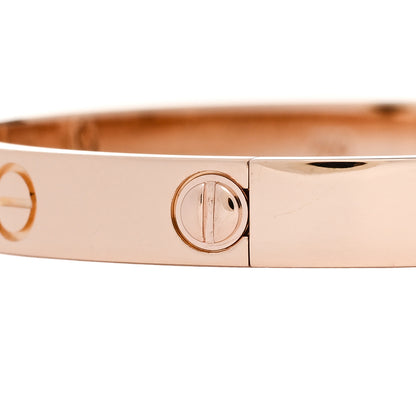 Cartier 18K Pink Gold LOVE Bracelet 16 5 of 9