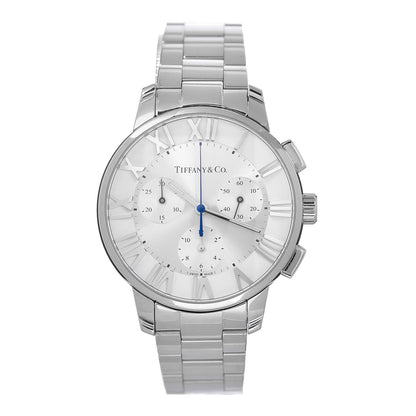 Tiffany Stainless Steel 36mm Atlas Chronograph Quartz Watch 1 of 8