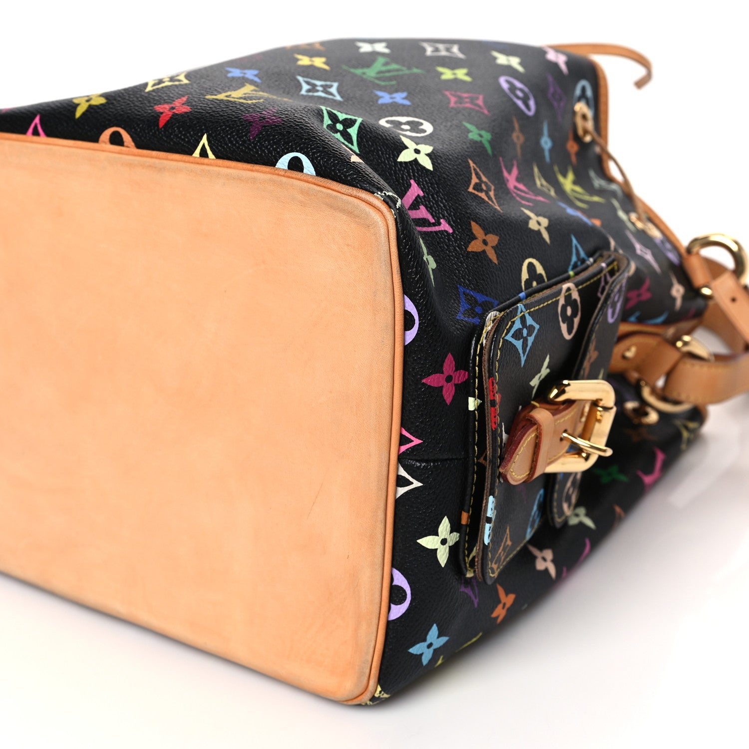 Louis Vuitton Monogram Multicolor Petit Noe Black 7 of 7