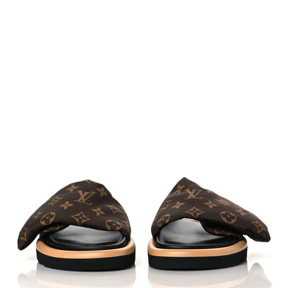 Louis Vuitton Nylon Monogram Pool Pillow Comfort Mule 38 Cacao Brown 2 of 9