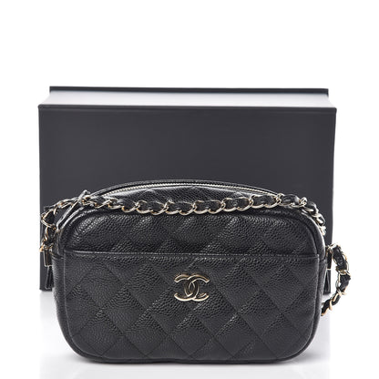 Chanel Caviar Quilted Camera Case Black 10 of 10
