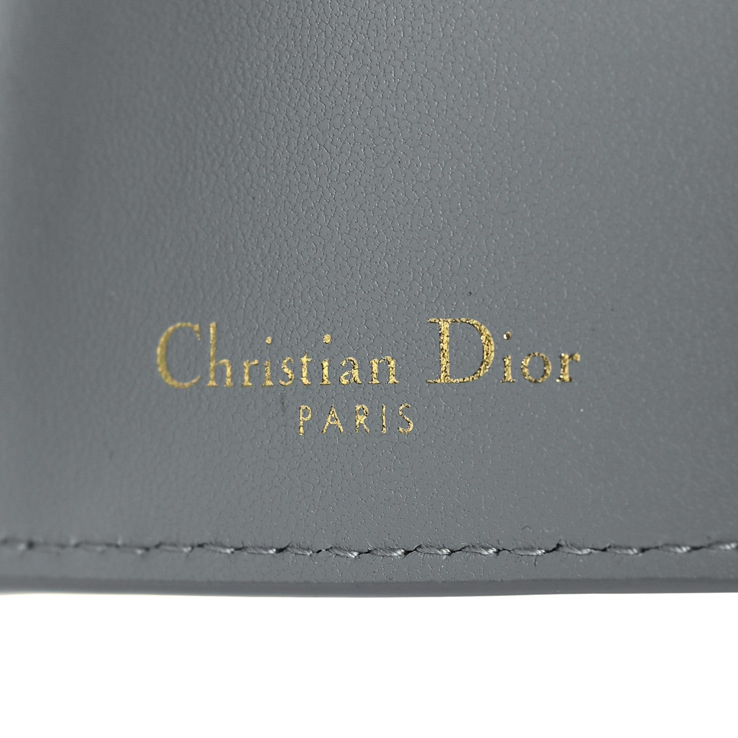 Christian Dior Calfskin 30 Montaigne Lotus Wallet Gray 6 of 6