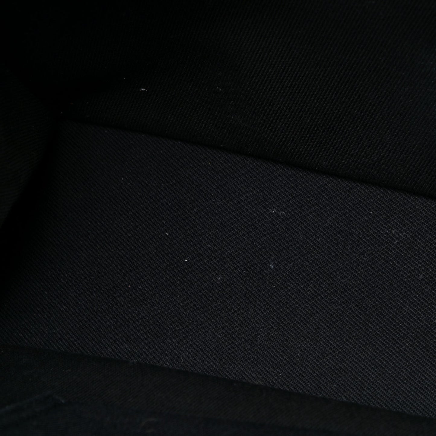 Linen Calfskin Rive Gauche Tote Black