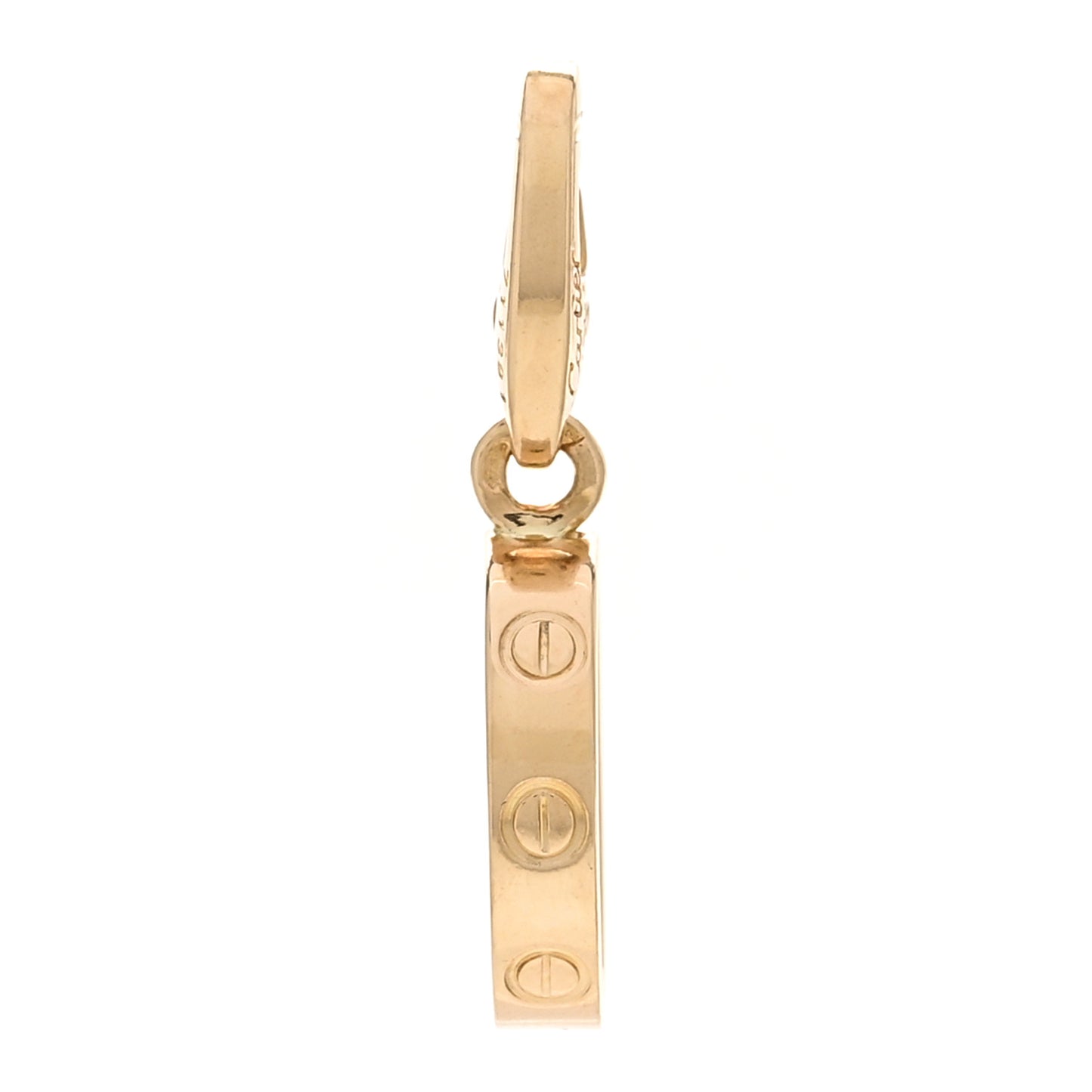 18K Yellow Gold LOVE Ring Charm