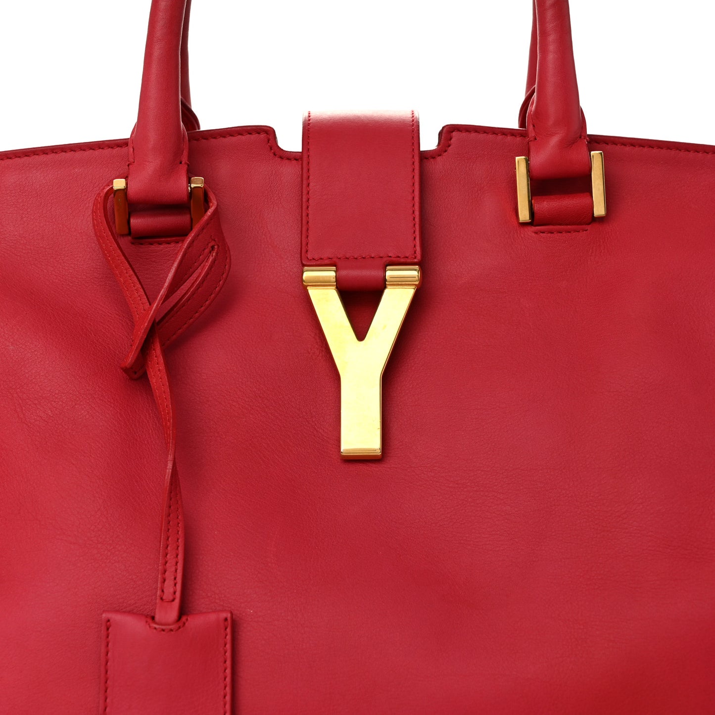 Calfskin Medium Classic Y Cabas Fuchsia