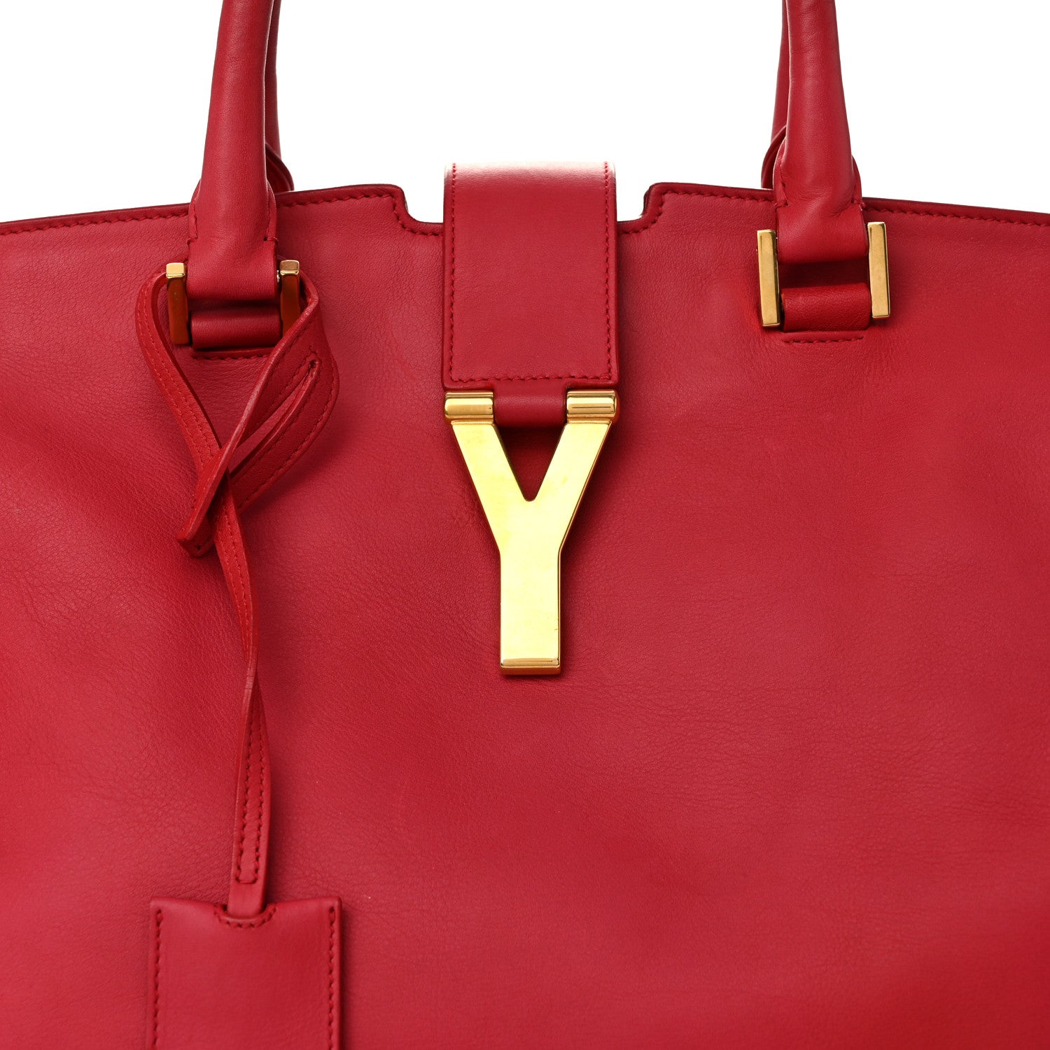 Saint Laurent Calfskin Medium Classic Y Cabas Fuchsia 7 of 12