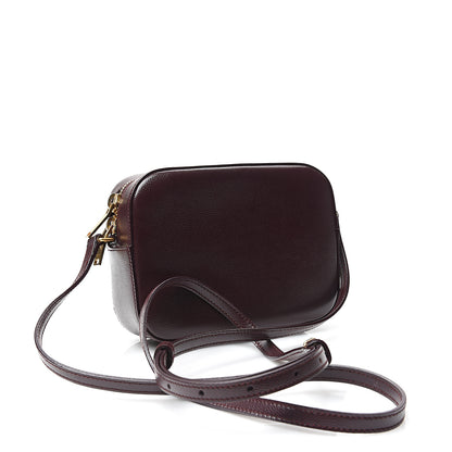 Saint Laurent Grain De Poudre Small Classic Monogram Camera Bag Burgundy 2 of 10