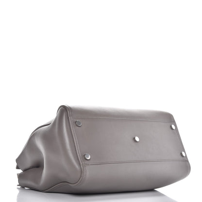 Saint Laurent Calfskin Medium Amber Tote Fog 4 of 8
