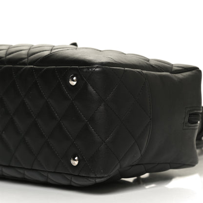 Chanel Calfskin Quilted Large Cambon Bowler Black 10 of 10