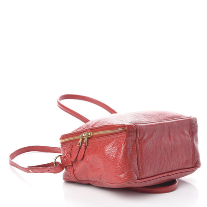 Balenciaga Agneau S Blanket Square Tote Rouge Brique 4 of 9