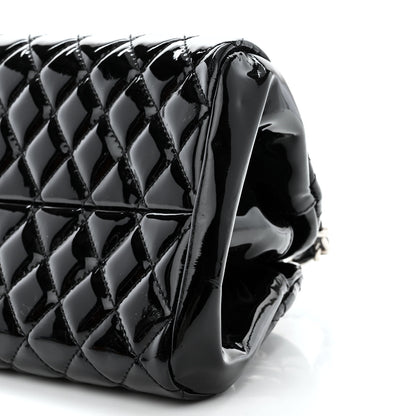 Chanel Patent Quilted Medium Just Mademoiselle Bowling Bag Black 10 of 10