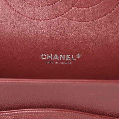 Chanel Caviar Quilted Maxi Double Flap Dark Red 6 of 11
