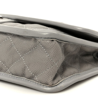 Chanel Caviar Quilted Medium French Riviera Flap Light Grey 11 of 11