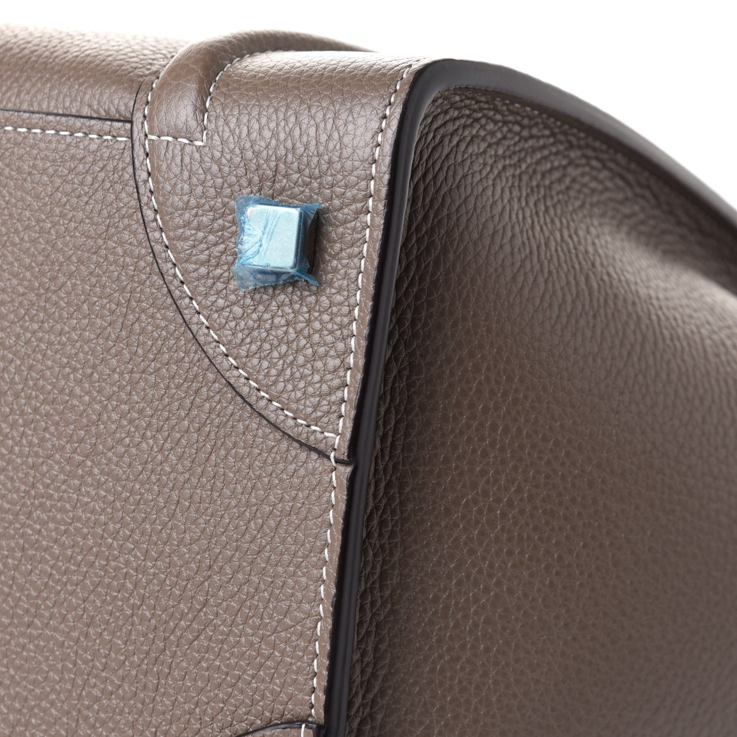 Celine Drummed Calfskin Mini Luggage Souris 12 of 12