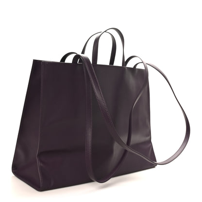 Telfar Vegan Leather Large Shopping Bag Eggplant 3 of 9