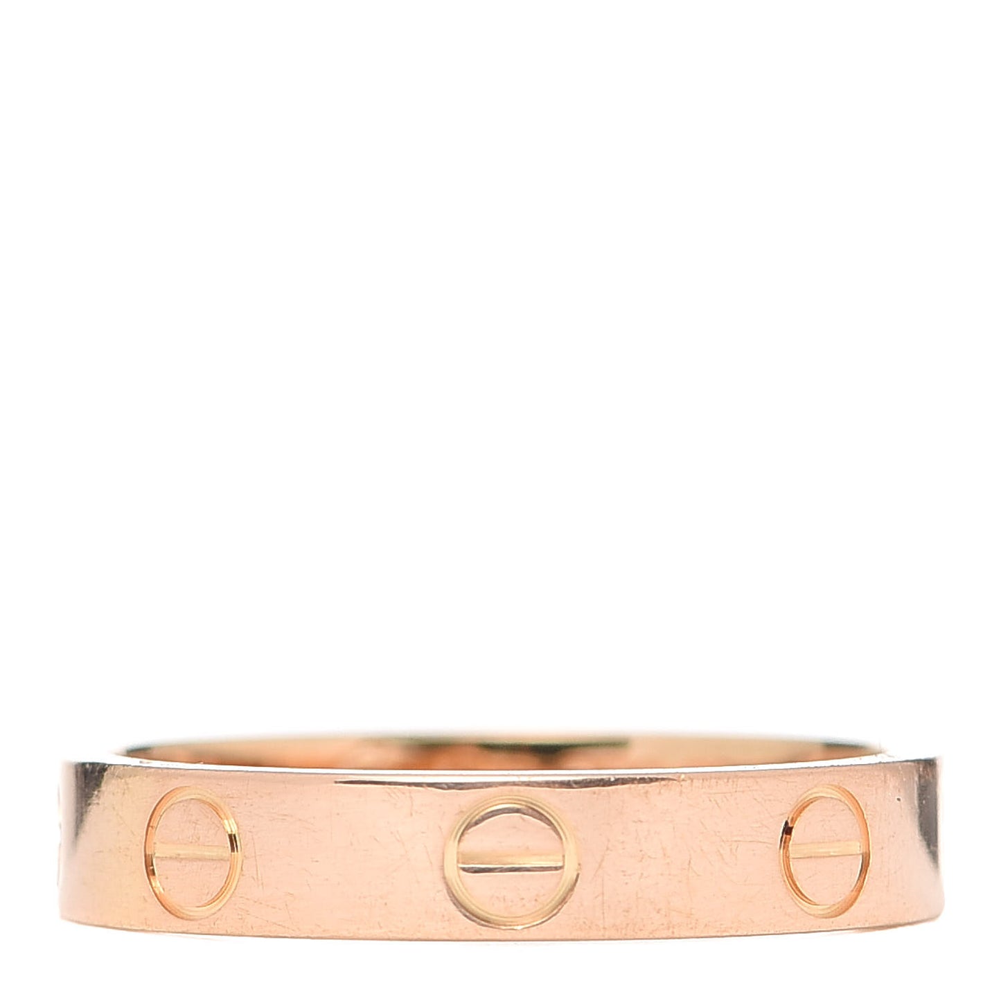 18K Yellow Gold 3.5mm LOVE Wedding Band Ring 53 6.25
