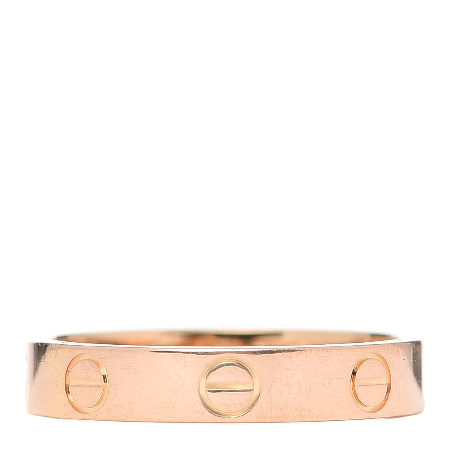 Cartier 18K Yellow Gold 3.5mm LOVE Wedding Band Ring 53 6.25 1 of 4