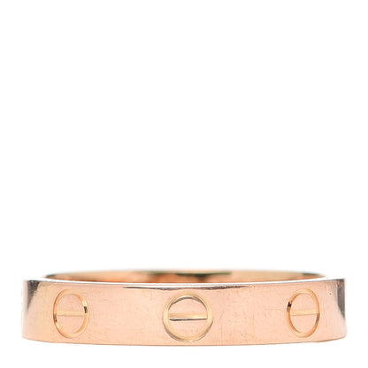 Cartier 18K Yellow Gold 3.5mm LOVE Wedding Band Ring 53 6.25 1 of 4