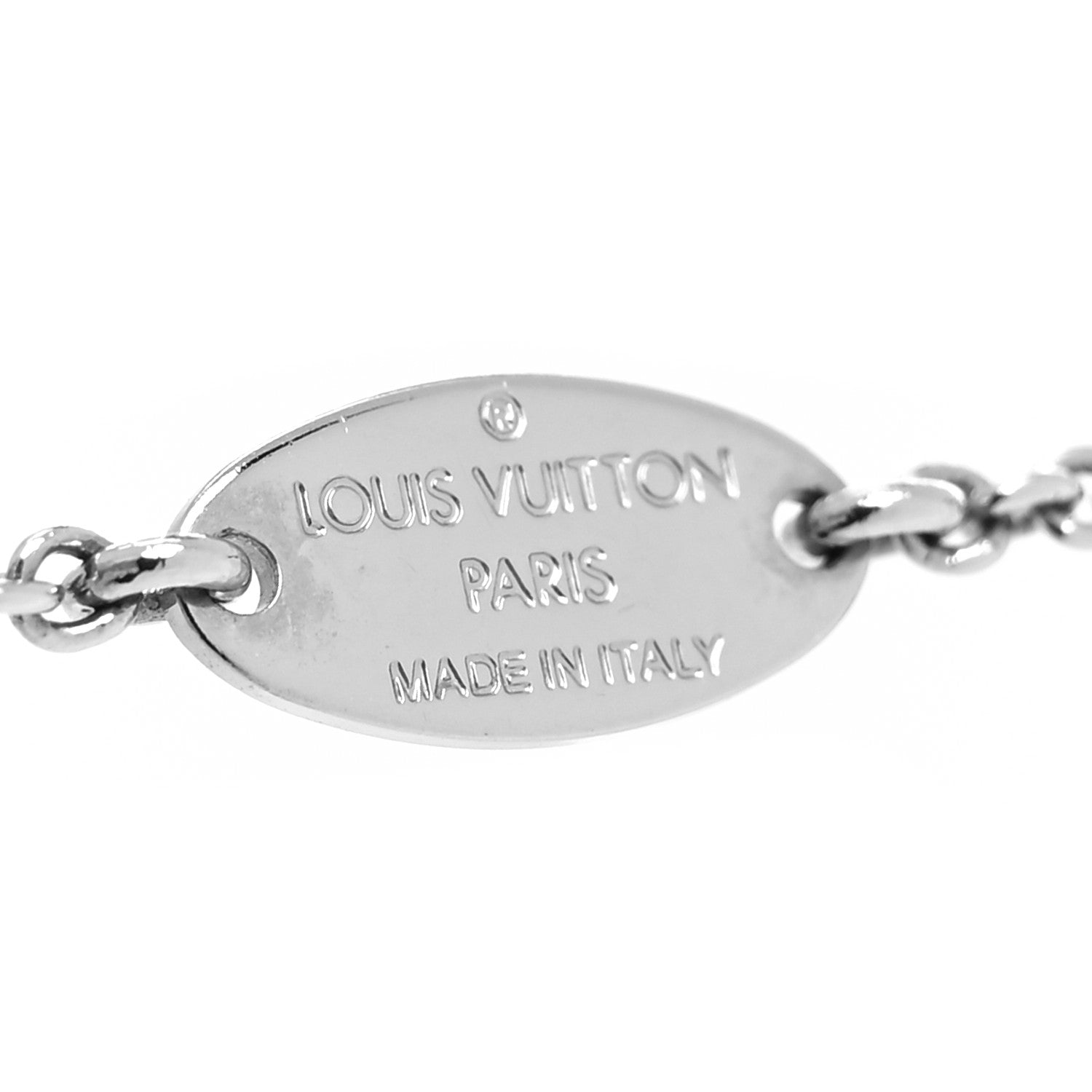 Louis Vuitton Metal Essential V Supple Necklace Silver 5 of 6