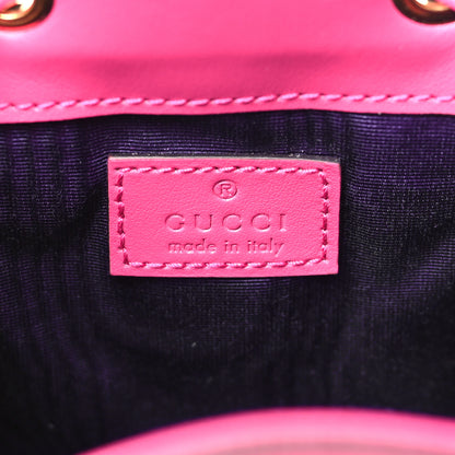 Gucci Nylon Calfskin Enamel GG Matelasse Bucket Bag Lovely 6 of 10