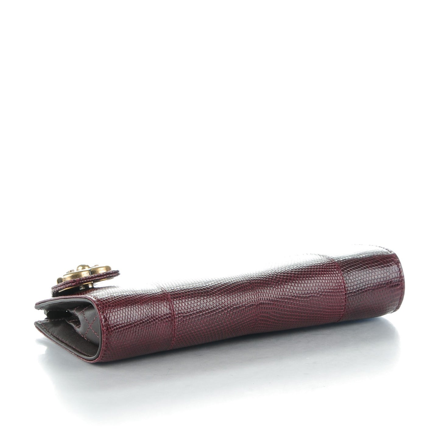 Lizard Boy Clutch Burgundy