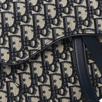 Christian Dior Oblique Saddle Bag Blue 8 of 10