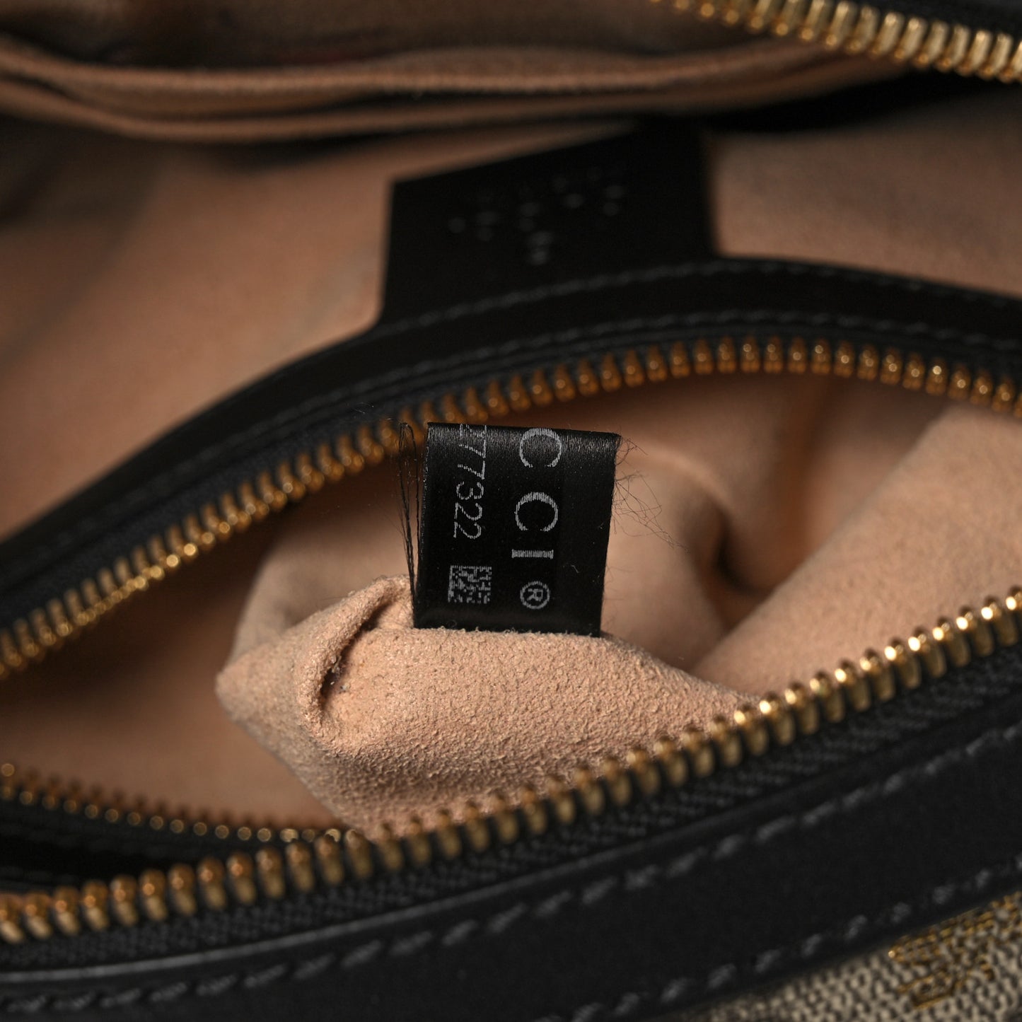 GG Supreme Monogram Bees Print Small Day Backpack Beige Oro Black