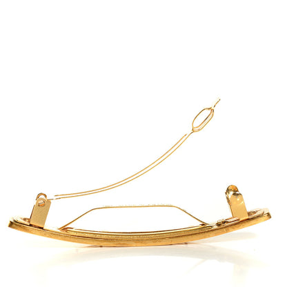 Chanel Hair Clip Barrette Gold 3 of 5