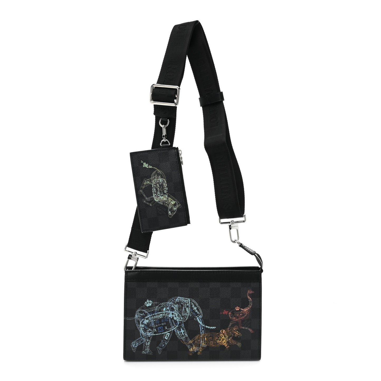 Damier Graphite Wild Animals Wearable Wallet